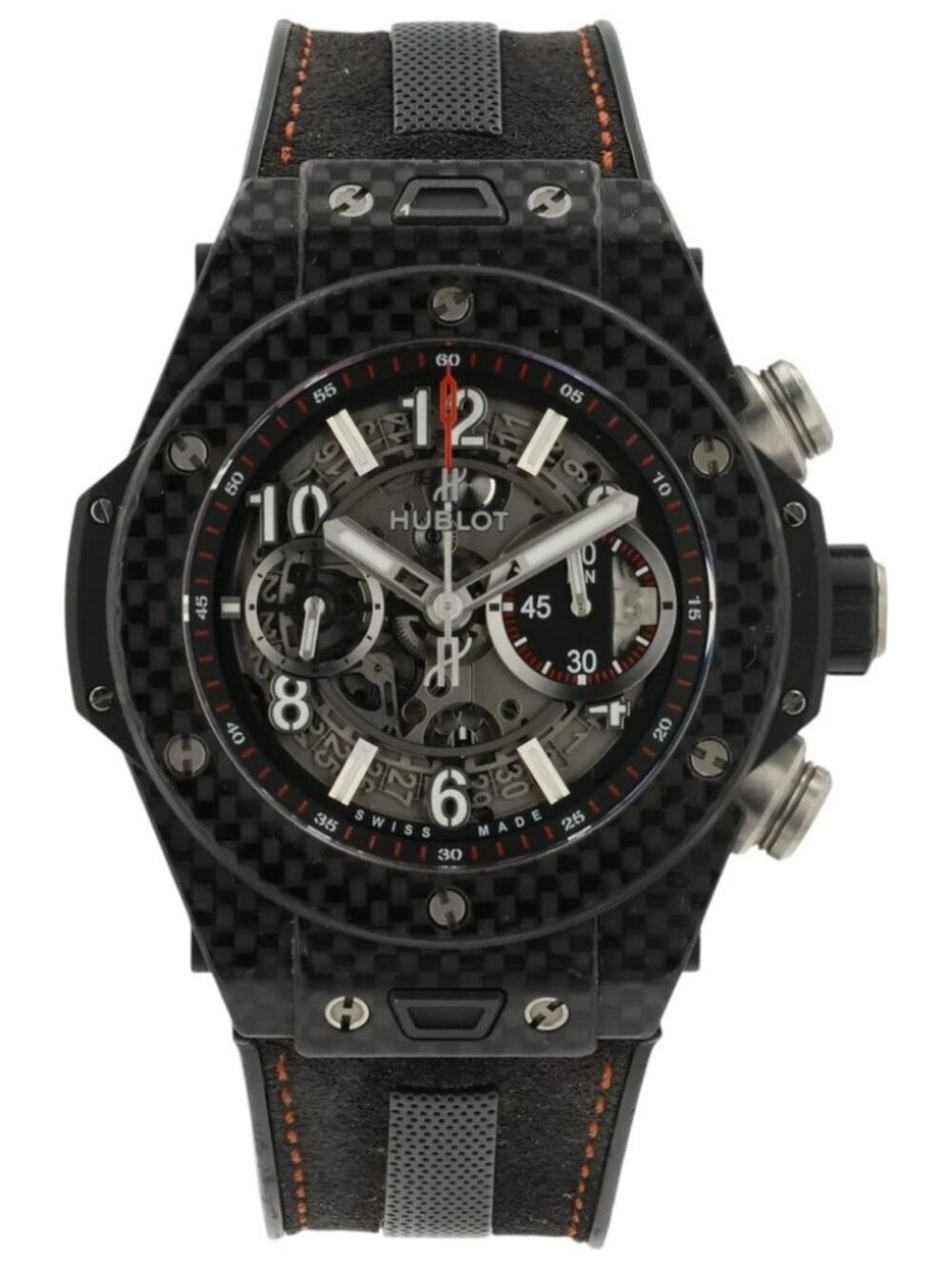 Hublot Carbon Fiber Big Bang Unico Skeleton Dial Carbon 45mm Mens